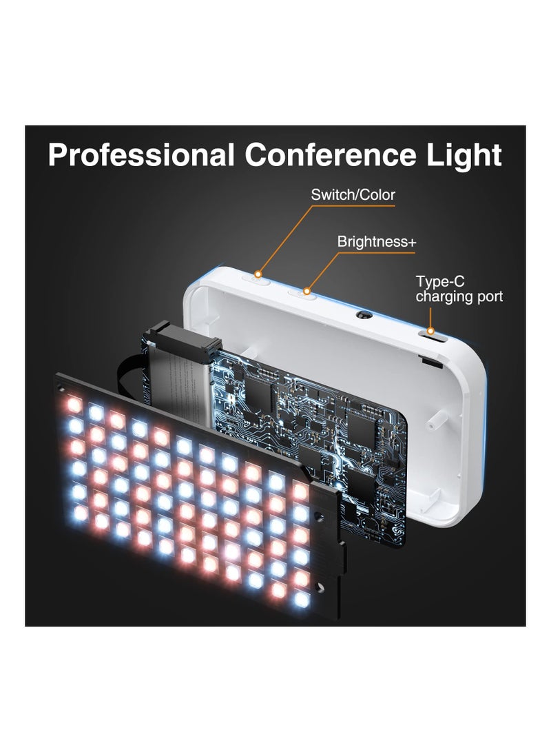 KASTWAVE Video Conference Lighting Panel, Ring Light for Monitor Clip On, Zoom Call Lighting, Self Broadcasting and Live Streaming Rechargeable for Computer Laptop, Photography, Vlogging  - Image 4