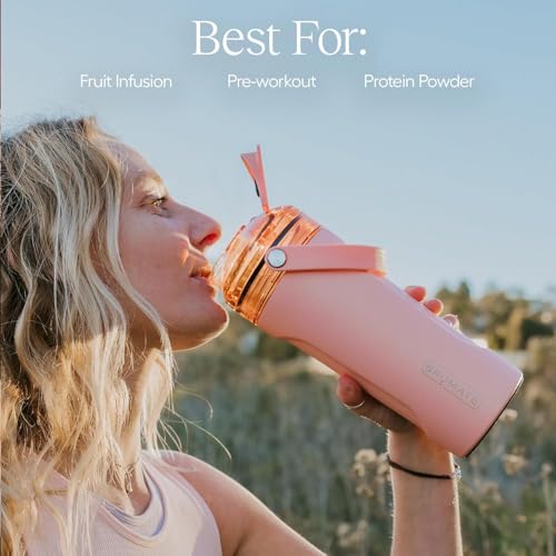 BrÃ¼Mate BrüMate MultiShaker Blender Shaker Bottle | 100% Leakproof Insulated Stainless Steel | Pre Workout and Protein Shaker Bottle for the Gym | 26oz (Matte Black) - Image 5