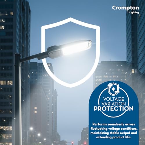 Crompton Optistar 25 Watt Outdoor LED Street Light | Wide Angle Beam| (Cool Day Light 6500K) - Pack of 1 - Image 5