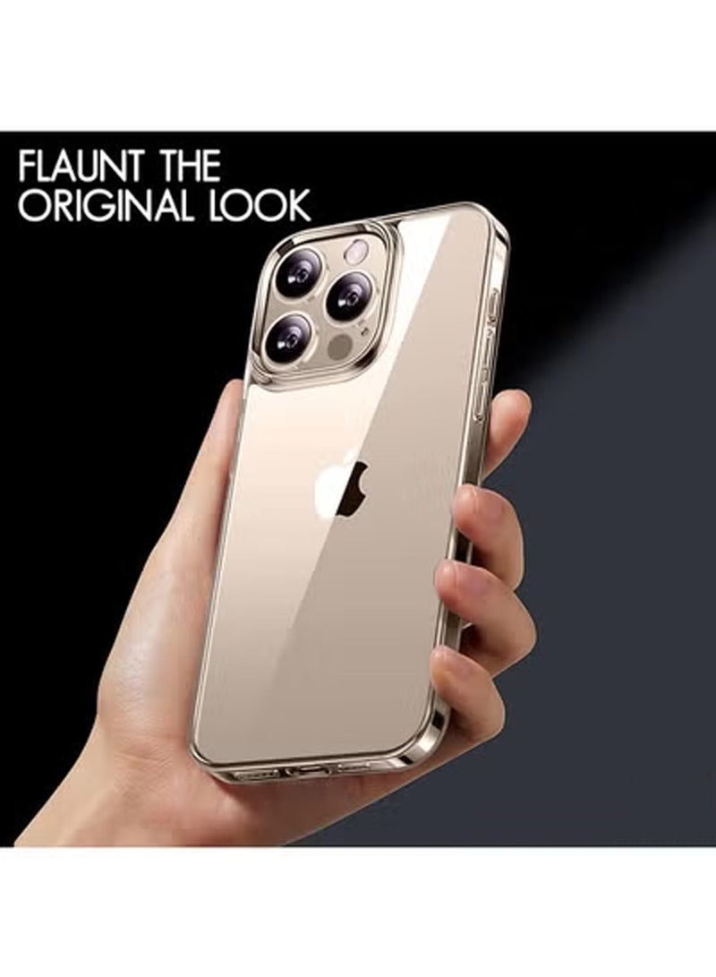 Techie حزمة كومبو 2 في 1 لحافظة آبل آيفون 16 برو وواقي الشاشة - حافظة TPU شفافة مع واقي شاشة زجاجي مقسى HD - Image 4