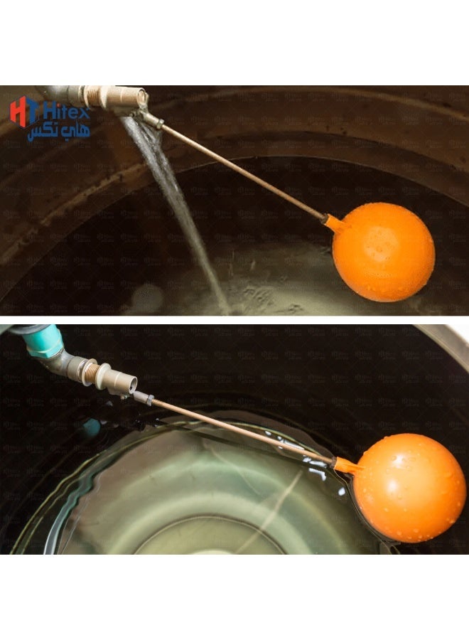 هيتكس صمام تعويم نحاسي من بيجلر مزود بكرة بلاستيكية | صمام تحكم في مستوى خزان المياه عالي التحمل | صمام سباكة موثوق للخزانات والأنظمة الصناعية وأنظمة تخزين المياه المنزلية (1 1/2 بوصة) - Image 3