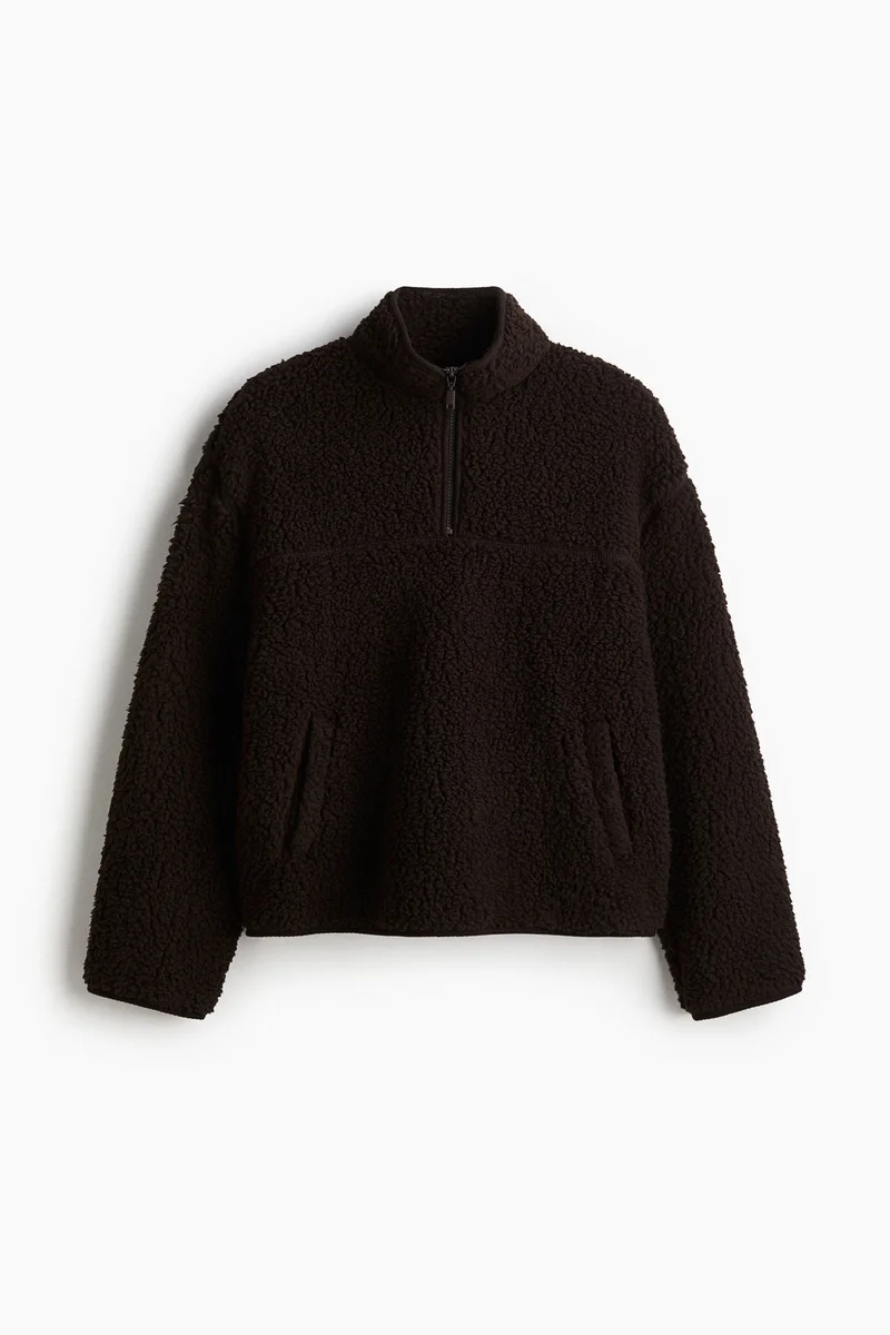 H&M Zip-top teddy sweatshirt