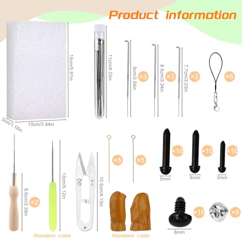 IMZAY Needle Felting Kit, 149 Pieces Needle Felting Tools for Beginner, 72 Colors Wool Roving Set, Felting Kit with Wool Felt Tools and Foam Mat, Felting Kits for Beginners Adult - Image 2
