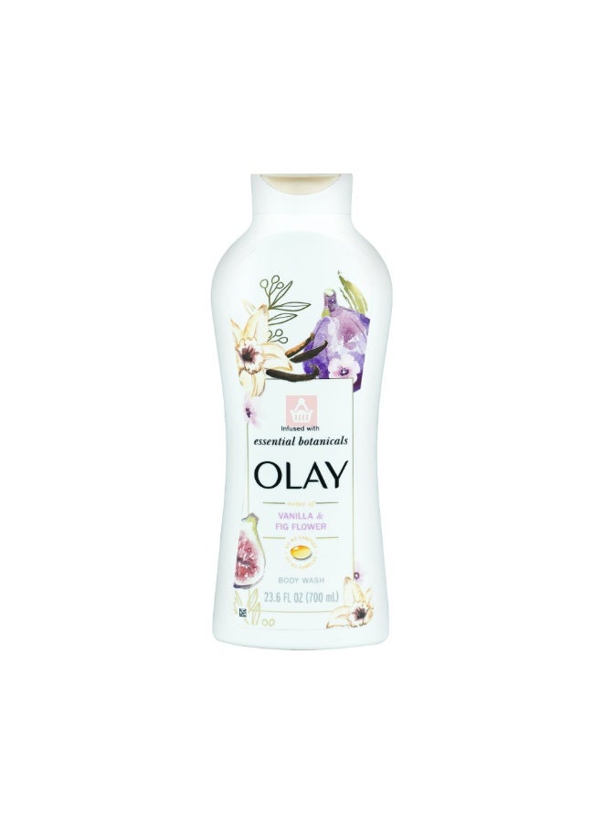 Olay Infused With Essential Botanicals Vanilla & Fig Flower Body Wash 700ml