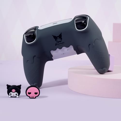 Kuitmor Silicone PS5 Controller Cover Skin Set,Anti-Slip Soft Protective Case for PS5 Wireless Controller with 2 Thumb Grip Caps and 1 Sticker - Image 4