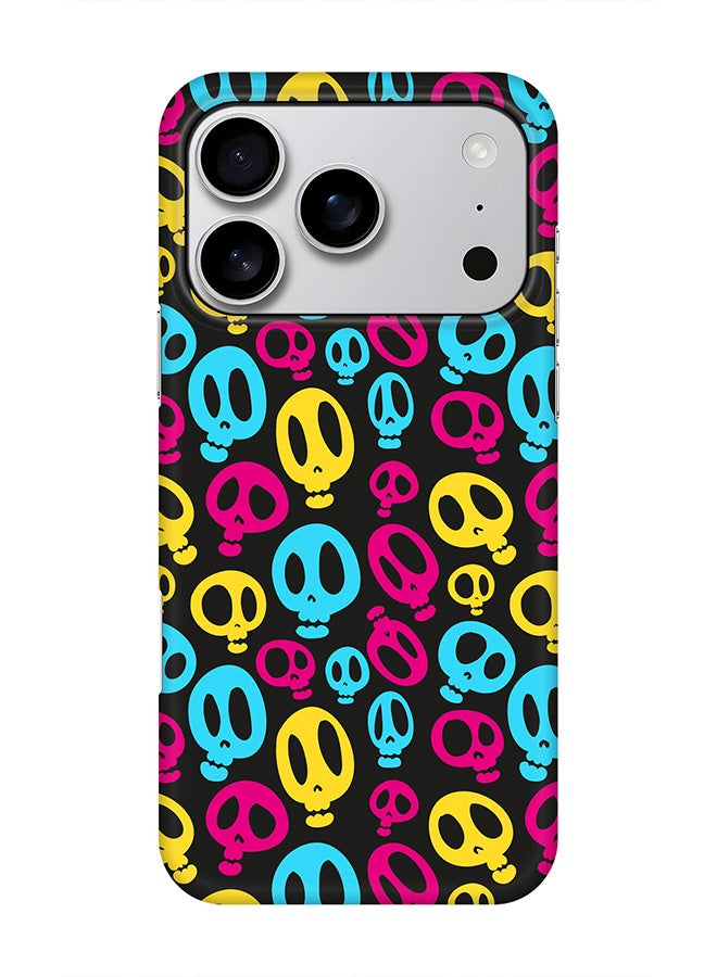 Stylizedd For iPhone 17 Pro,Case, [Compatible with MagSafe] Magnetic cover Slim fit Protection Matte, - Crazy Skulls