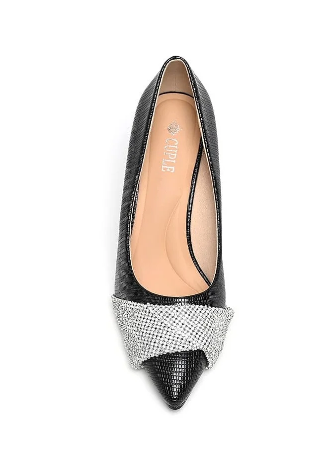Cuple Womens Heeled Pumps Slip-ons