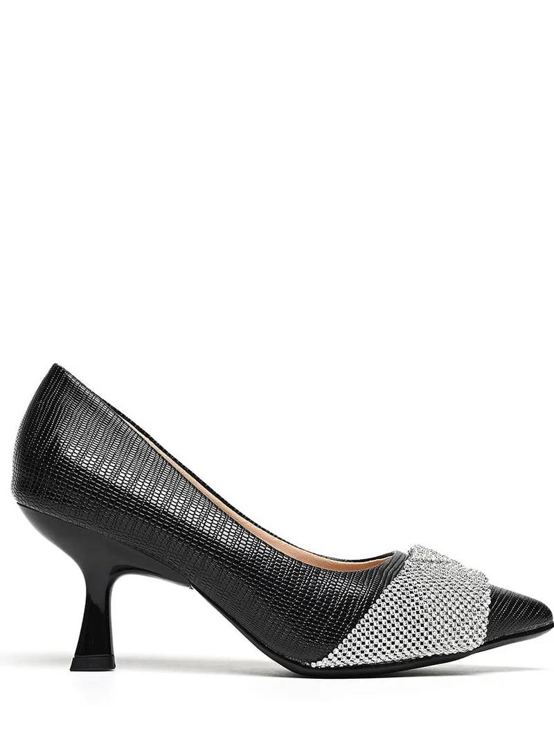 Elegant Rhinestone Pointed-Toe Pumps