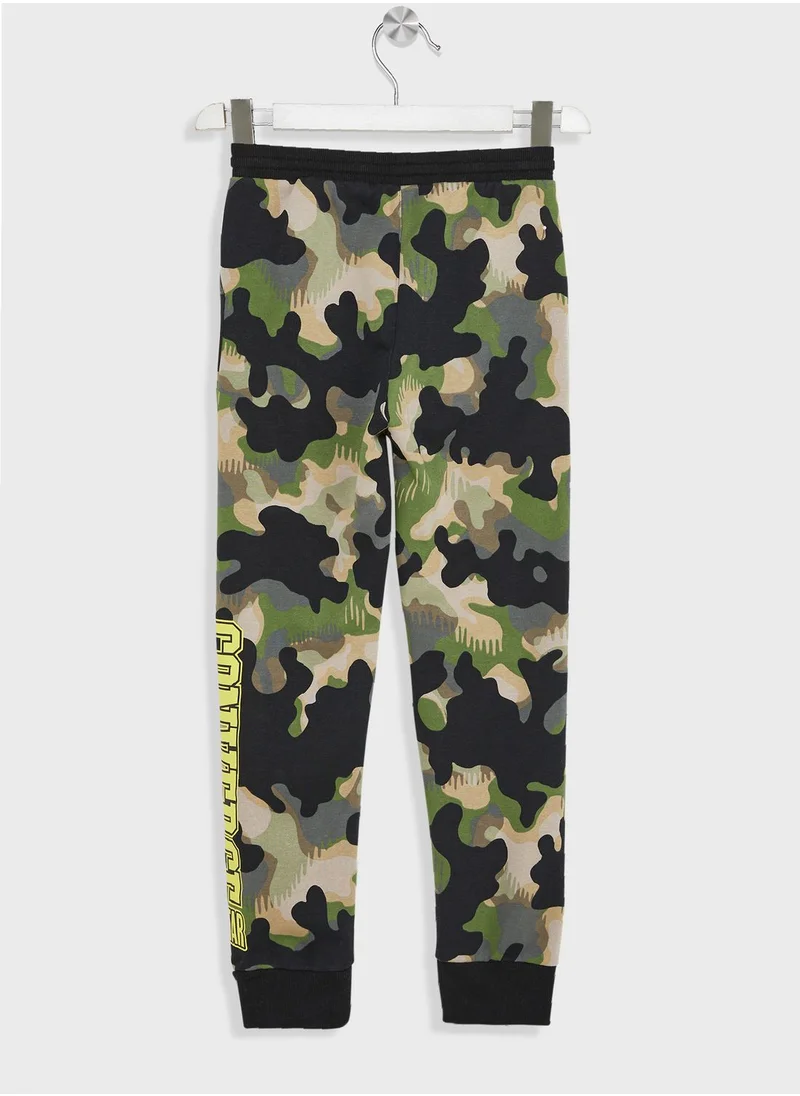 CONVERSE Youth Camo Aop Fleece Sweatpants