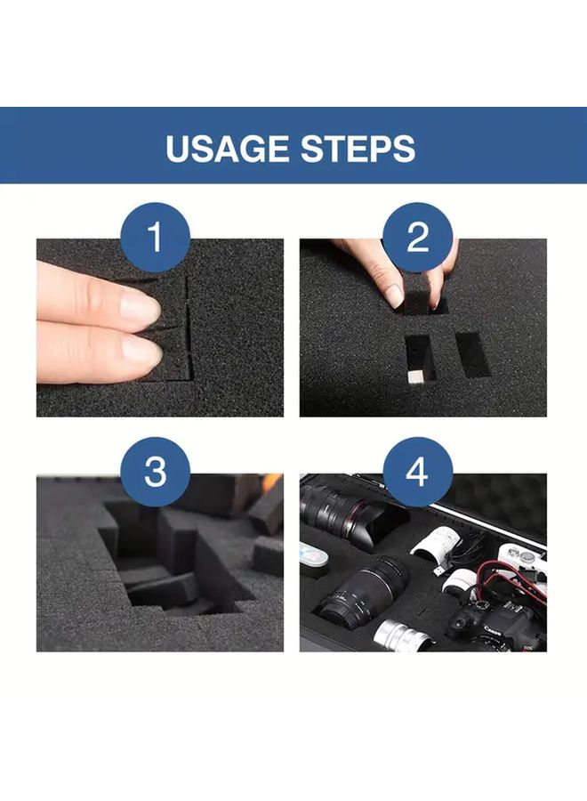 10 Pcs DIY Foam Sheets Tearable Grid Sponge Removable Grid Foam 2 Sizes Black For Electronics Fragile Items Toy Furniture Packaging Inserts Fragile Item Protection Durable Foam Material Foam Inserts For Packaging - Image 4