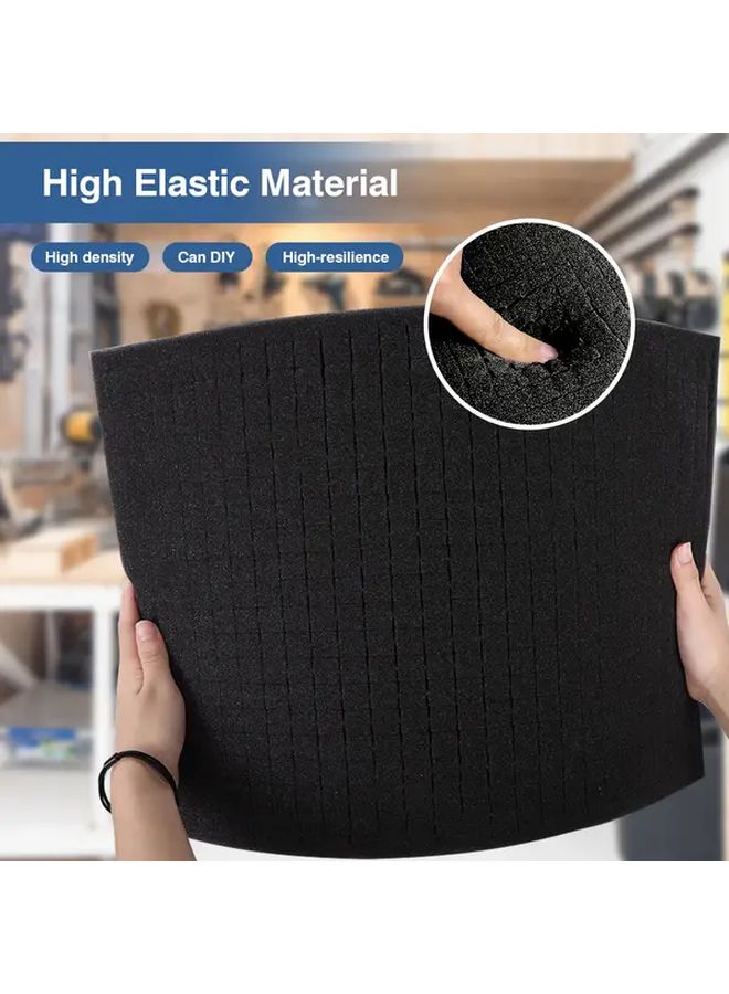 10 Pcs DIY Foam Sheets Tearable Grid Sponge Removable Grid Foam 2 Sizes Black For Electronics Fragile Items Toy Furniture Packaging Inserts Fragile Item Protection Durable Foam Material Foam Inserts For Packaging - Image 3