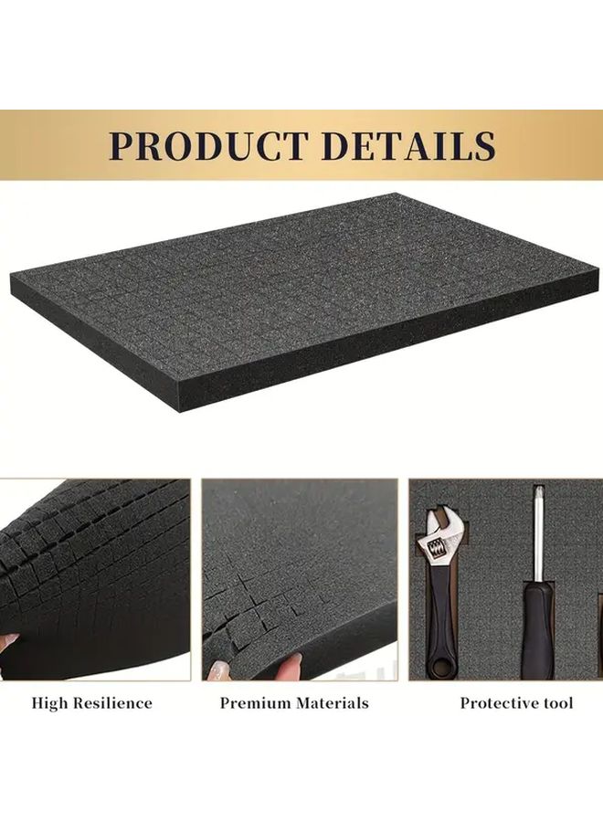 10 Pcs DIY Foam Sheets Tearable Grid Sponge Removable Grid Foam 2 Sizes Black For Electronics Fragile Items Toy Furniture Packaging Inserts Fragile Item Protection Durable Foam Material Foam Inserts For Packaging - Image 5