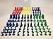 Morrison Games Napoleonic Civil War Military Miniatures Set of Six Colors Plastic Toy Soldiers Set Infantry Cavalry Artillery Ships Red Blue Yellow Green Black and Purple Colors - Image 2