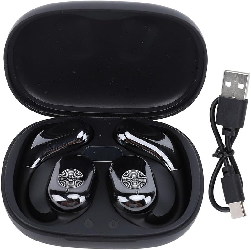 Black Language Translator Earbuds Real Time 144 Languages Bluetooth Noise Reduction Fingerprint Control - Image 3