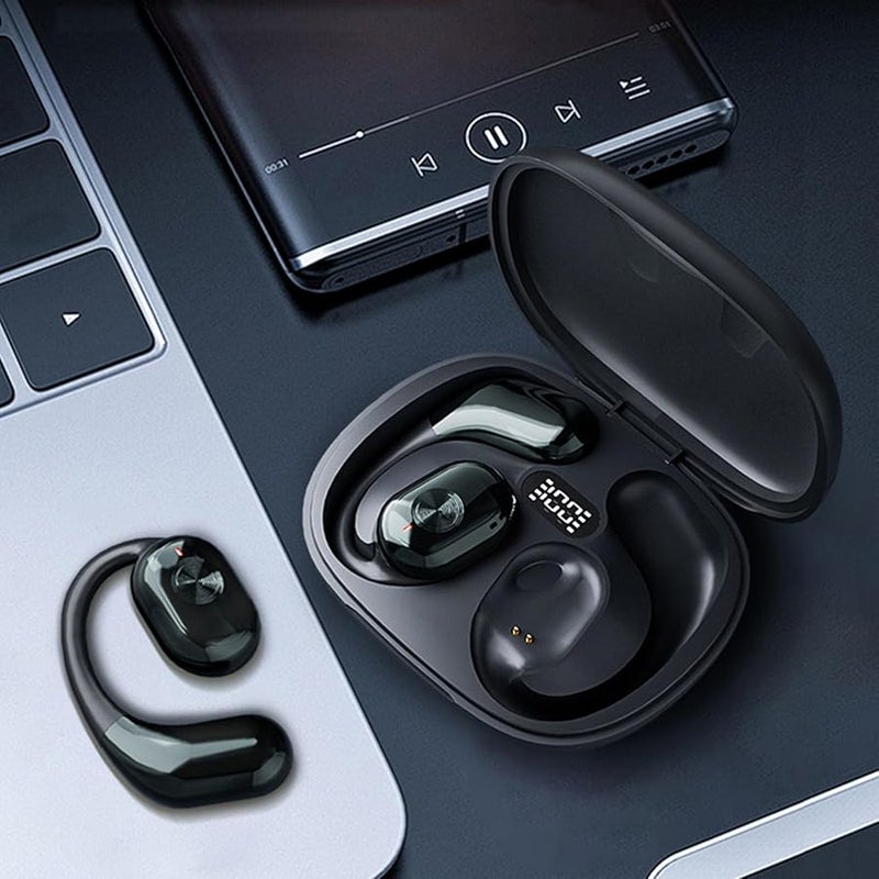 Black Language Translator Earbuds Real Time 144 Languages Bluetooth Noise Reduction Fingerprint Control - Image 5