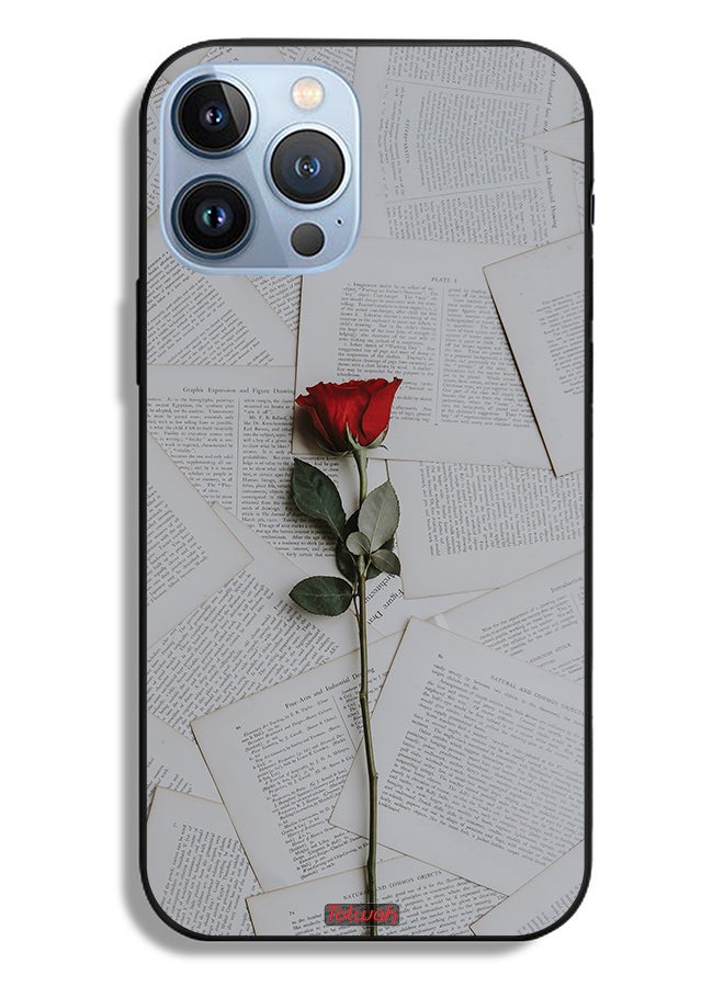Tolwak Apple iPhone 13 Pro Max Protective Case Rose On Papers - Image 2