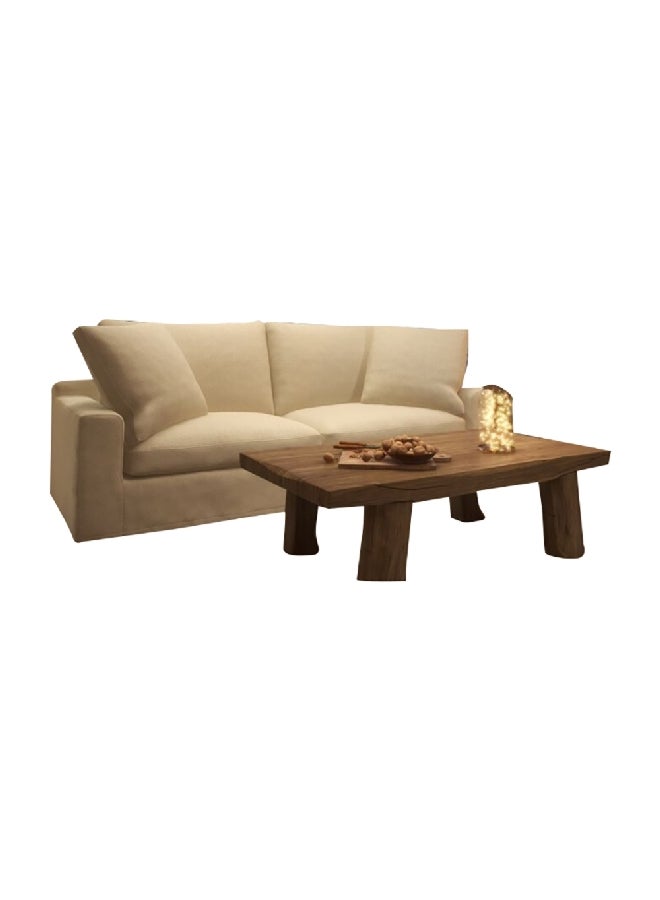Micasa Elegant And Modern Design 2-Seater Sofa Light Khaki 67 X 97 X 180 Cm 2023-2-2P  - Image 1