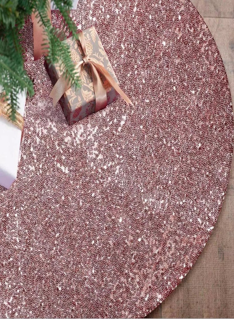 Generic 1pc Sequin Christmas Tree Skirt - Image 3