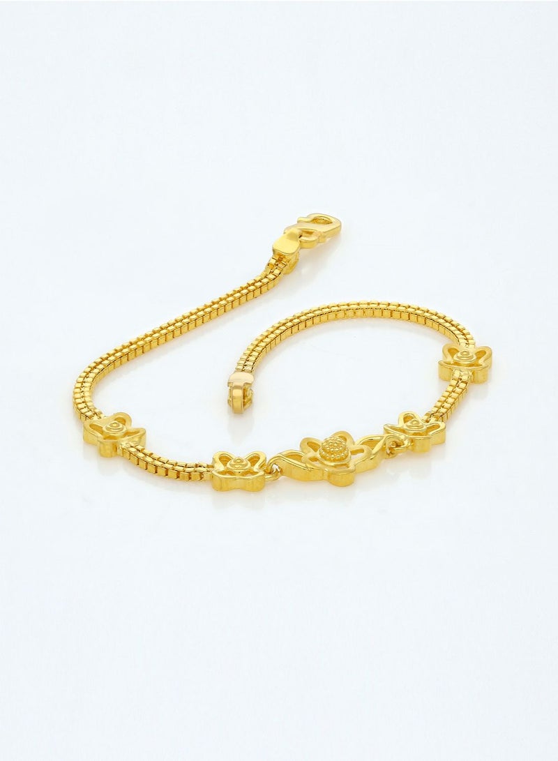 Malabar Gold and Diamonds 22 KT 916 Purity Gold Bracelet DZBR359Y7  - Image 3