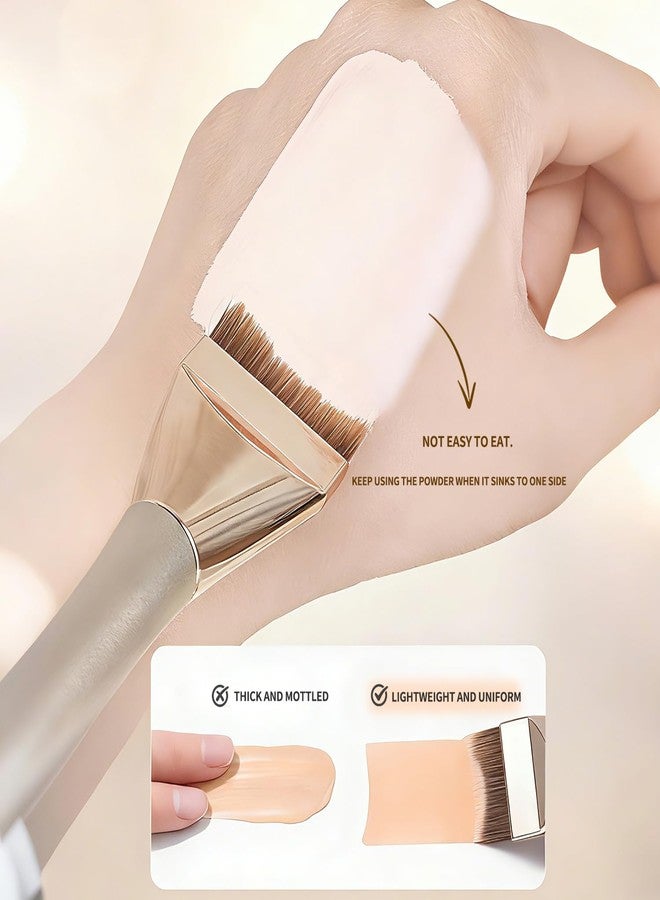 ELESDA Foundation Brush for Liquid Makeup, Angled Liquid Foundation Brush, Premium Makeup Brush Set, Cream Foundation Concealer Brush, Black - Image 4