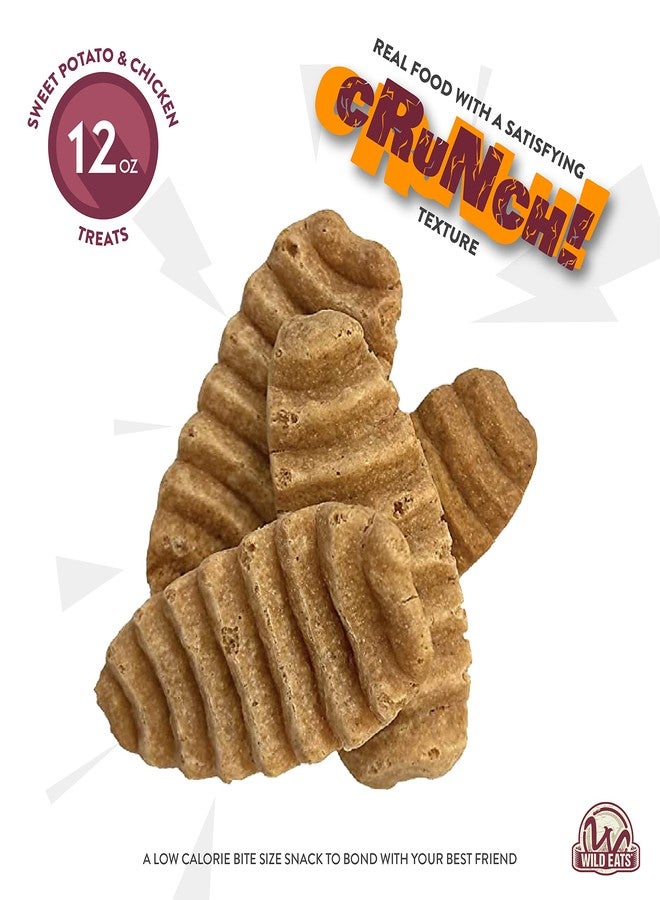 Wild Eats Sweet Potato & Chicken Treats for Dogs 12 oz. (Low Calorie, Low Fat Alternative to Traditional Dog Biscuits, Cookies, and Bones) Healthy Dog Treats Perfect for Training - Image 2
