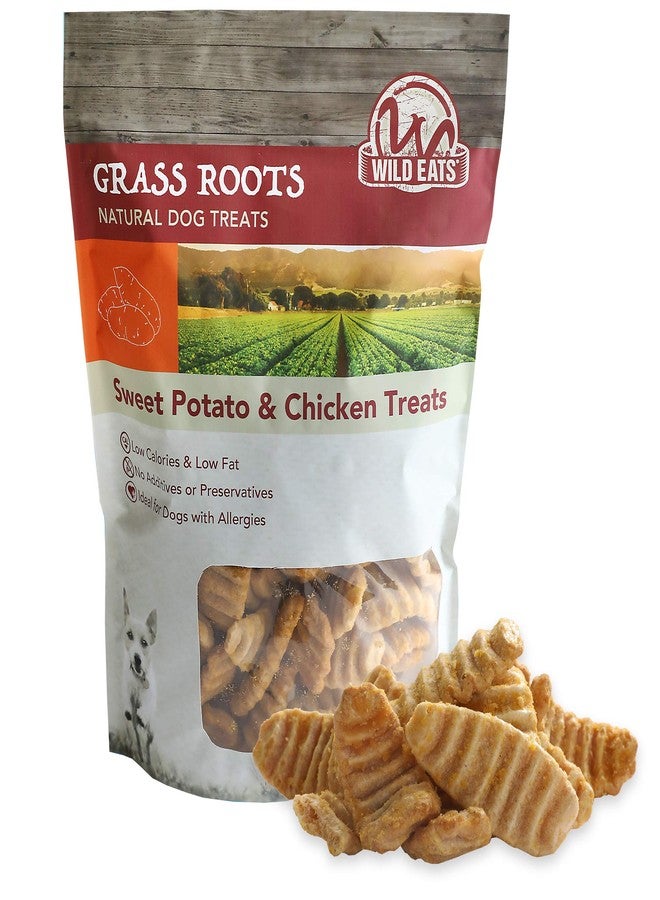 Wild Eats Sweet Potato & Chicken Treats for Dogs 12 oz. (Low Calorie, Low Fat Alternative to Traditional Dog Biscuits, Cookies, and Bones) Healthy Dog Treats Perfect for Training - Image 1
