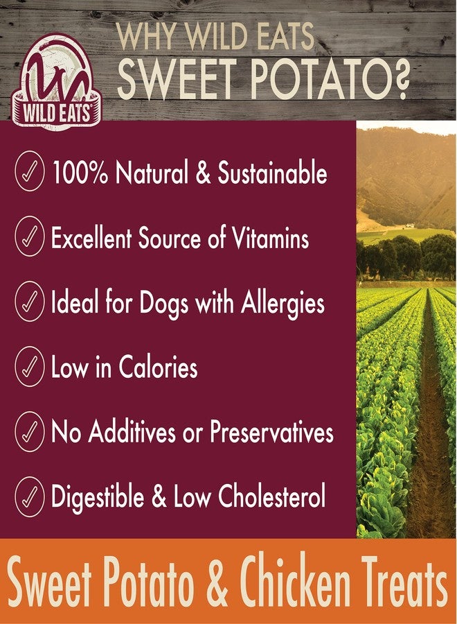 Wild Eats Sweet Potato & Chicken Treats for Dogs 12 oz. (Low Calorie, Low Fat Alternative to Traditional Dog Biscuits, Cookies, and Bones) Healthy Dog Treats Perfect for Training - Image 4