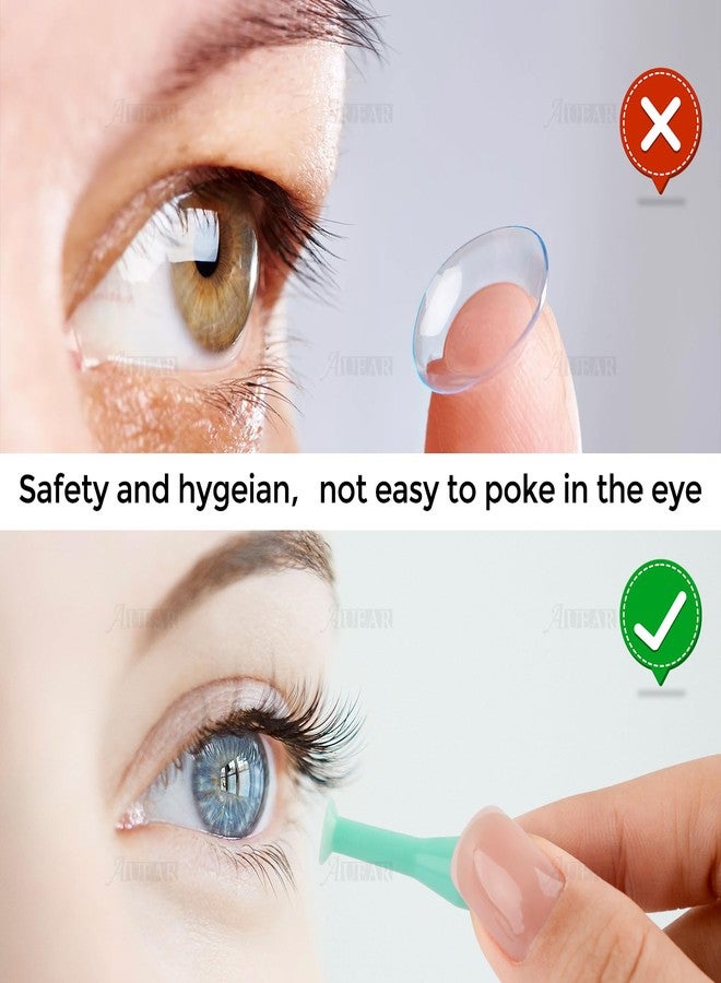 AUEAR, Pack of 10 Soft Silicone Contact Scleral Lens Insertion Tool Plunger for Hard Lenses Green Color - Image 3