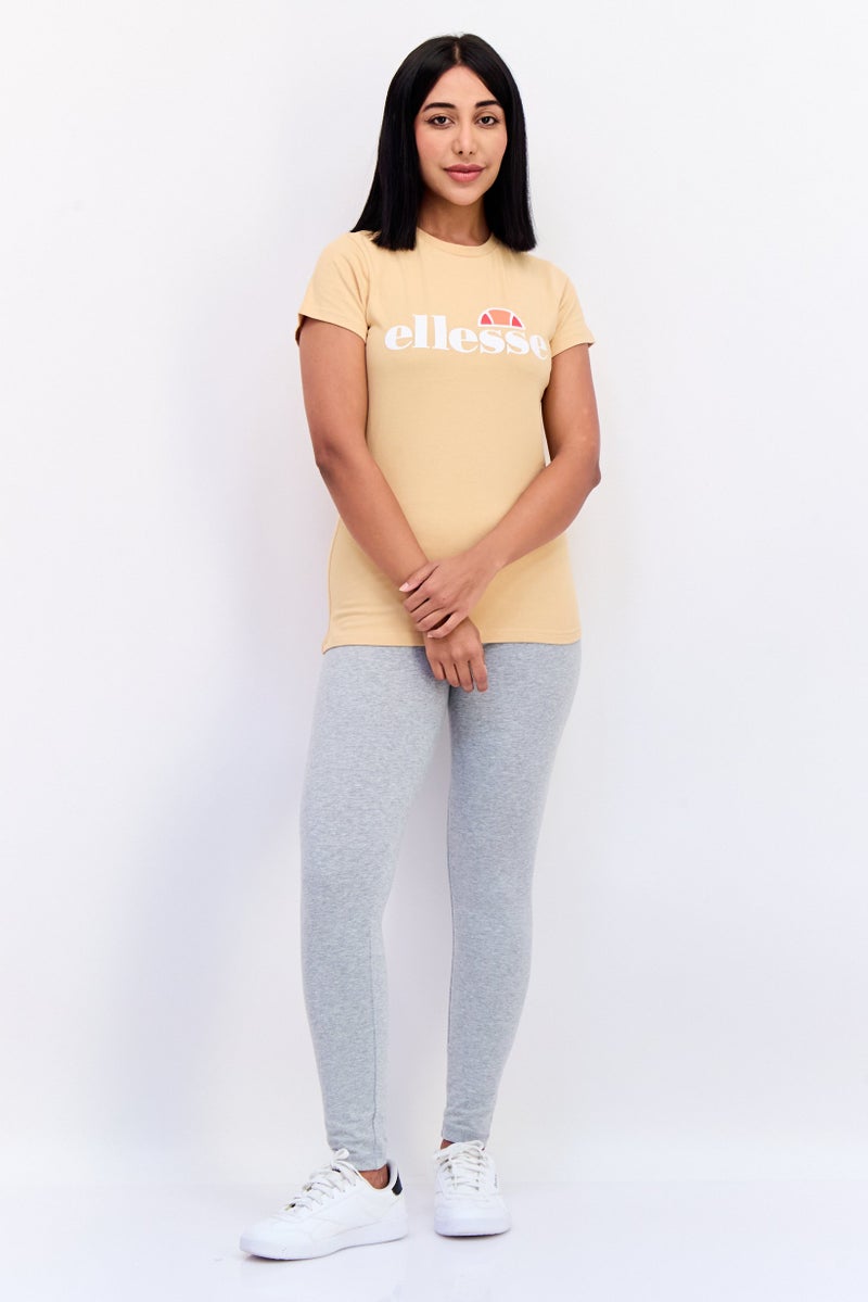 Ellesse Women Sportswear Fit Short Sleeves Outdoor T-shirt, Light Tan - Image 4