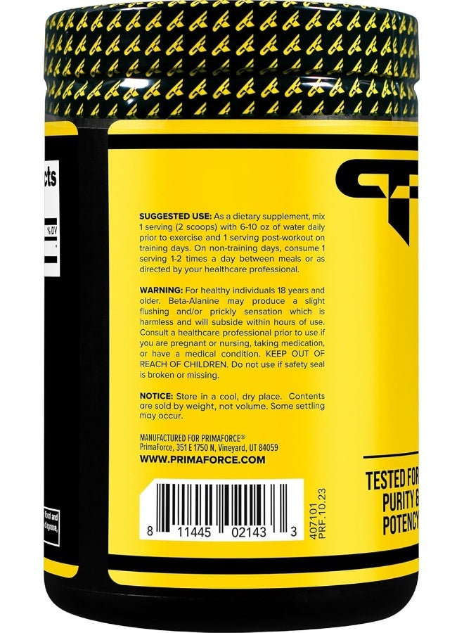Primaforce Beta Alanine Powder 500 Grams (1.1lbs) Unflavored - Pre Workout and Post Workout Supplement - Image 3