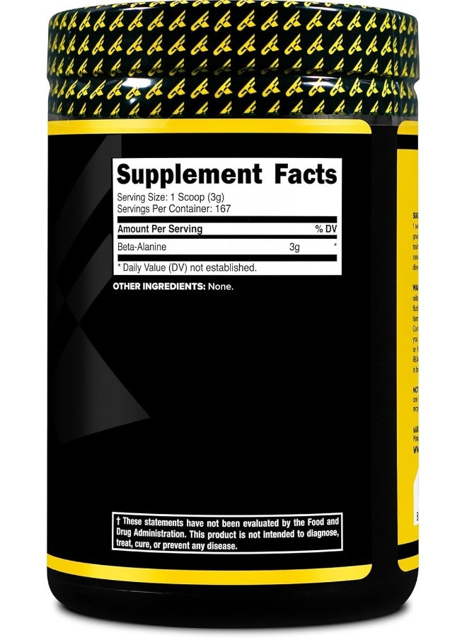 Primaforce Beta Alanine Powder 500 Grams (1.1lbs) Unflavored - Pre Workout and Post Workout Supplement - Image 4