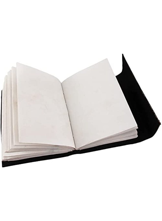 دفتر يوميات كبير مقاس 10 بوصة مصنوع يدويا من الجلد المزخرف بشجرة  فارغة كهدية قابلة لاعادة الملء، - Image 4