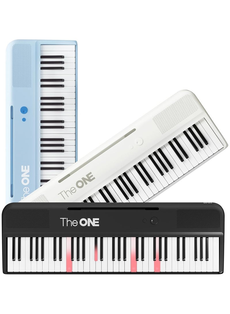 THE ONE The ONE Smart Keyboard COLOR 61 Keys Piano Keyboard, Music Keyboard with 256 Timbres, 64 Polyphony, 4 Speakers, Built-in LED Lights and Free Apps  - Image 1