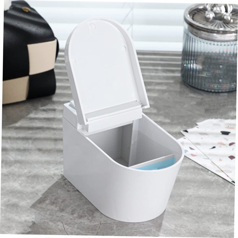 Wall Mounted Toilet Shaped Ashtray Lid Cover European Style Ceramic - Image 3