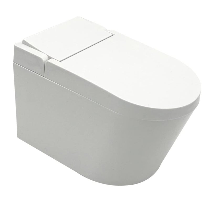 Wall Mounted Toilet Shaped Ashtray Lid Cover European Style Ceramic - Image 2