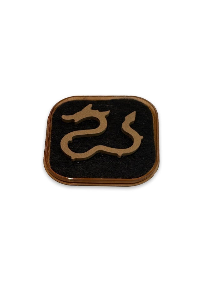 Revanna Agarwood Dragon-Shaped Incense Slices 48P - Image 1