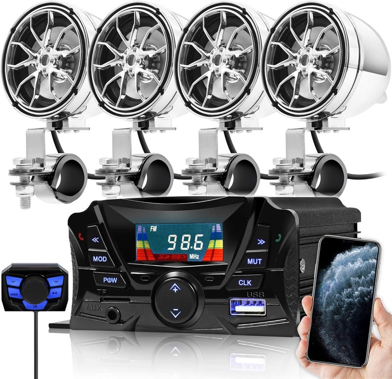GoHawk TS3-Q Gen.3 Motorcycle Bluetooth Speaker System - Image 1