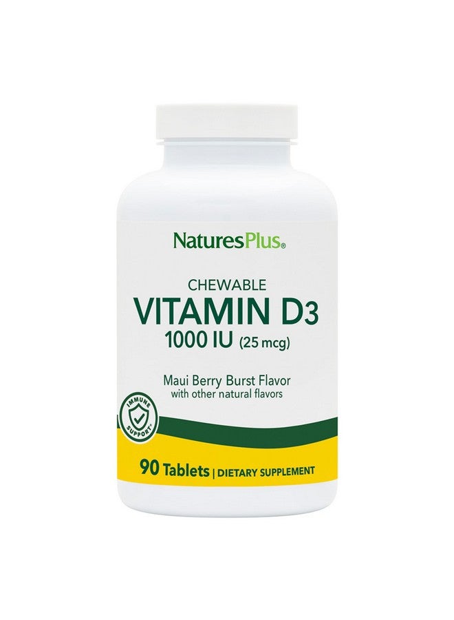 Natures Plus Nature's Plus - Adult's Chewable Vitamin D3 1000 IU - Maui Berry Burst Flavor, 90 count - Image 1