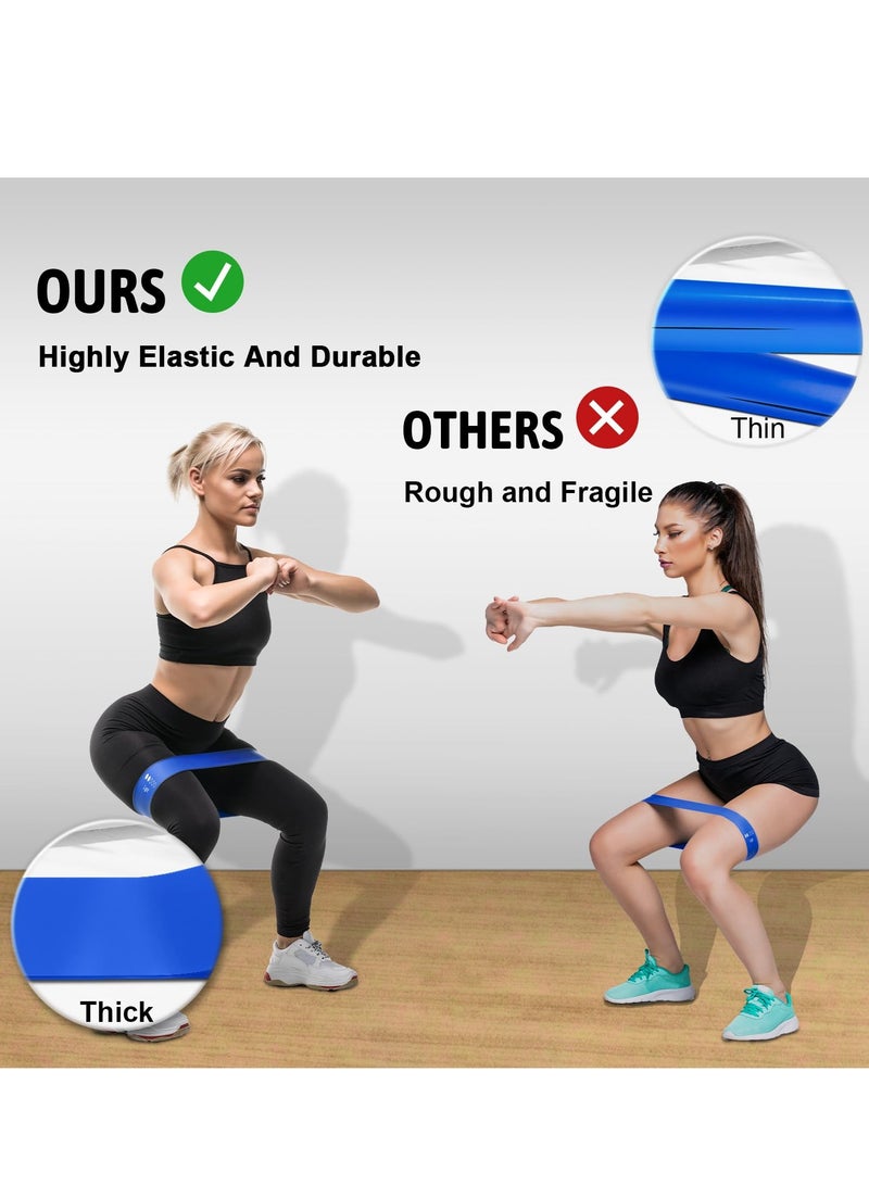 Generic Resistance Loop Exercise Bands Set of 5, Latex Workout Bands with Carry Bag, Strength Bands for Legs,  Body, Fitness, Yoga, Pilates, Women, Men and Kids - Image 5