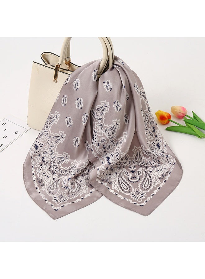 KUYING New Cashew Printed Fashion Commuter 70-70CM Small Square Towel