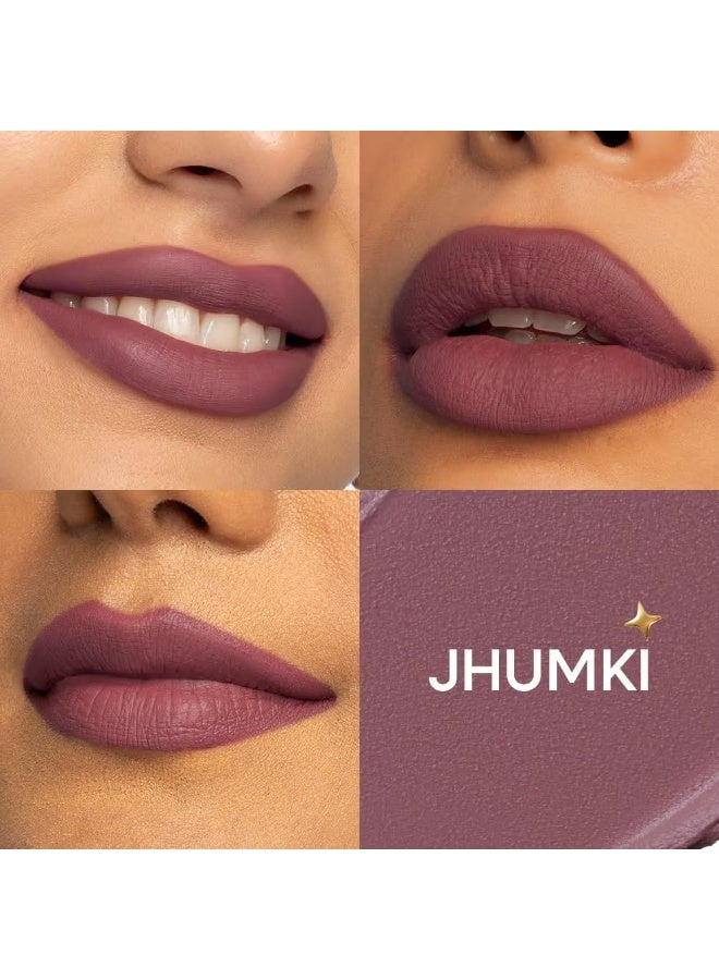 نيكا أحمر شفاه مطفي يدوم طويلاً ولا يترك آثاراً (3.5 جم) (Jhumki) - Image 2