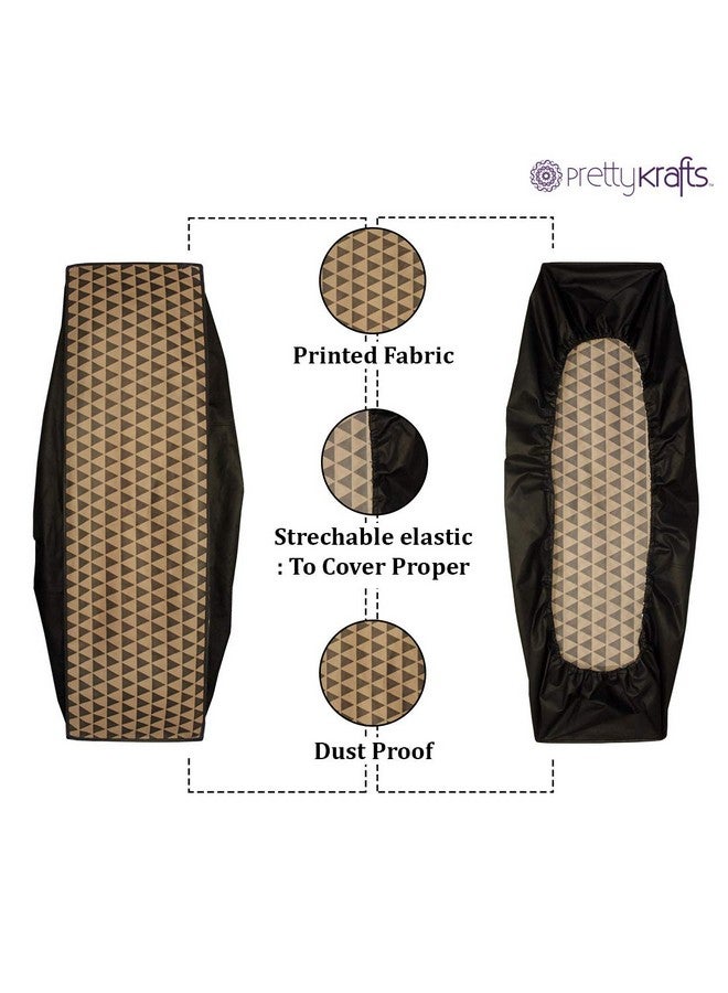 PrettyKrafts PrettKrafts Waterproof Printed Ac Cover For Split Ac 1.5 Ton Indoor Unit | All Weather Cover | Elastic Stretchable | Folding Adjustable | Protection from Dusts, Insects and Corrosion |(Trio Beige) - Image 5