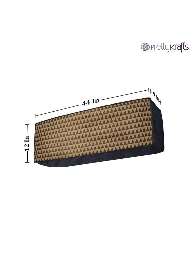 PrettyKrafts PrettKrafts Waterproof Printed Ac Cover For Split Ac 1.5 Ton Indoor Unit | All Weather Cover | Elastic Stretchable | Folding Adjustable | Protection from Dusts, Insects and Corrosion |(Trio Beige) - Image 4
