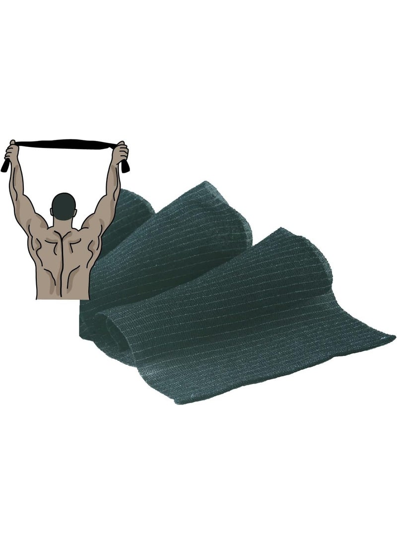Terra Distribution - Exfoliating Washcloth [Made in Japan] 47.24 inch Extra Long Exfoliating Towel Special Texture Makes Fluffy Foam Lather, Back Scrubber, Dead Skin Cell Remover, Loofah (Nylon Super hard) - Image 1