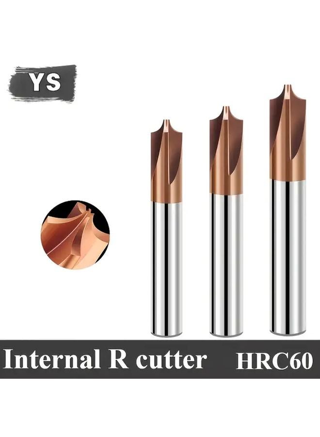R3 0xD2xD8x60Lx4T قاطع تفريز حرف بمقدار 45 درجة لأعمال تشغيل المعادن الدقيقة باستخدام التحكم الرقمي الحوسبي - Image 2