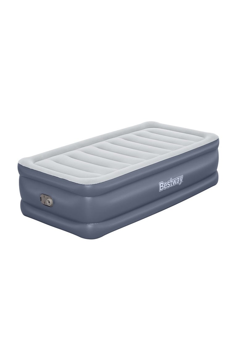 Bestway Bestway - Tritech Air Mattress Twin with Built-in AC Pump and Antimicrobial Coating 191x97x51 cm - 6713G  - Image 1
