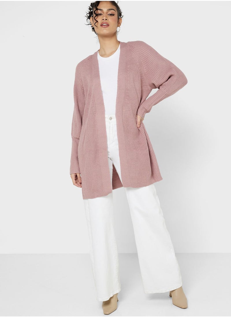 ELLA - Longline Cardigan With Self Tie - Image 1