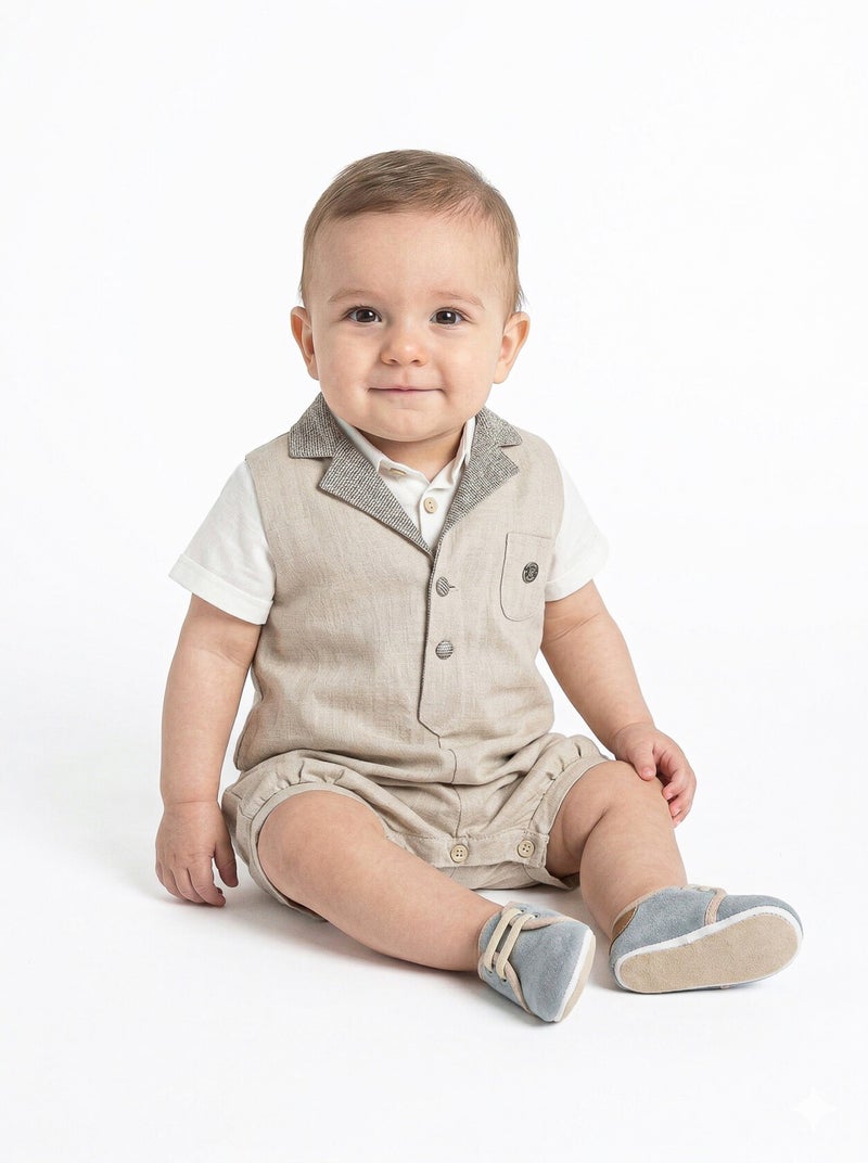 Hype Summer overalls for boys, 3 to 12 months, 1525 - Image 1