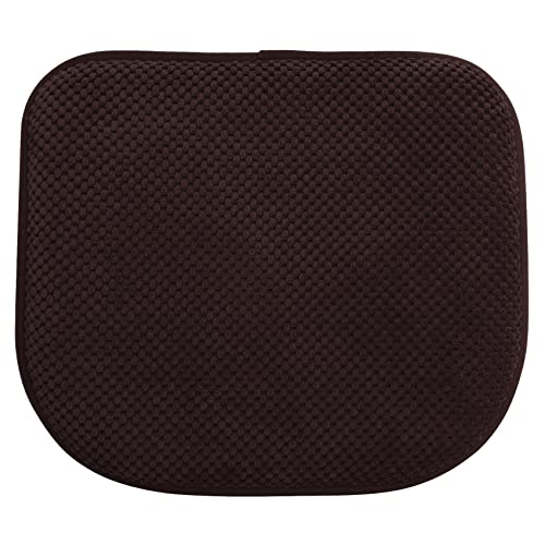 PAGGED Brown Foam Seat Cushions Kitchen Chairs Pads for Dining Chairs Non Slip Office Seat Cushions Washable U Shaped Soft Thick Large Metal Wooden Chair Cushions17 x 15 - Image 1