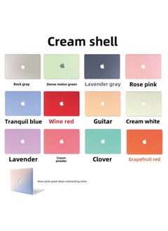 Generic Protective Case For MacBook Pro Apple Laptop Protective Case Frosted Quicksand Cream Leather Case Color Painting-Color:Scrub-Prineland-Applicable Model:Hollow 2021 Pro16(A2485/A2780)  - Image 4